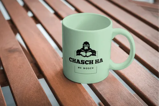 Tasse mit chasch ha Logo