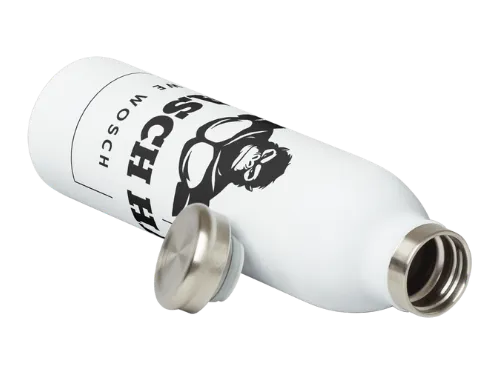 Trinkflasche mit chasch ha Logo